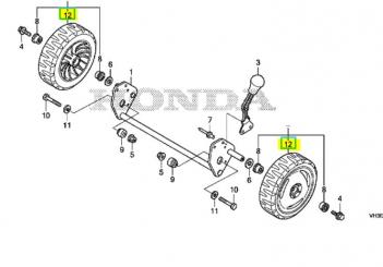 Hinterrad kpl. ohne Radantrieb 